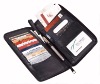 Imitation leather Travel wallet with pen and credit card holder