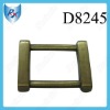 Inner 0.7" Brush Brass Plated Square Buckle Ring for Bag