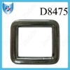 Inner 0.9" Nickel Leather Bag Hardware Round Square Buckle