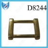 Inner 3/5" Gold Plated Square Zinc Bag Buckle