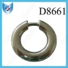 Inner 3/5" Nickel Plated Handbag O Buckle Ring
