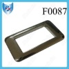 Inner 4/5" Nickel Plate Bag Hardware Flat Square Ring