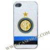 Inter Milan Football Club Pattern Hard Case Cover for iPhone 4