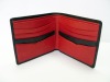 Italian Calf Leather Genuine Red Tone Mens Wallet