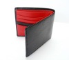 Italian Calf Leather Genuine Red Tone trendy Mens Wallet