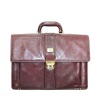 Italian vegetable leather briefcase