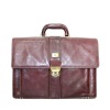 Italian vegetable leather briefcase