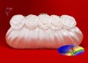 Ivory clutch wedding bags, satin bridal bags