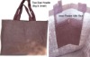 JUTE SHOPPING BAG WITH DOUBLE HANDLE