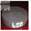 Jacquard Grey Cotton  Plain Stripe Elastic Webbing