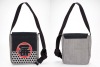 Japanese traditional textile pattern dyeing cotton shoulder bag