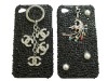Jeweled Mobile Phone Bling Case With Mobile Phone Strap For iPhone 4