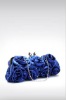 Jeweled evening bag silk clutch