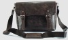 Just Leather 12" Messenger Bag Shoulder Laptop Bag Distressed Leather Cardholder
