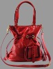 Just Leather Ladies Handbag Shoulder Bag Tote Red 59