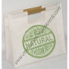 Jute bag with bamboo handle