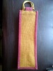 Jute wine bottle gift bag