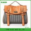 KD-S84 Most hot sell Zebra strip Cavas Pu handbag