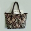 KD8135 2011 PU checked new style Tote ladies handbag