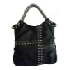 KD8162 crossed rivet pu handbags women bags
