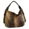 KD8178 Generous croco embossed big lady handbag