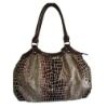 KD8181 Generous large pu croco embossed handbags