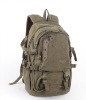 Khaki canvas backpack