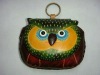 Kids owl leather coin purse