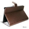 Kindle Fire Carbon Fiber Skin Leather Case Brown