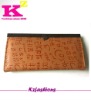 Korea style tan real leather fashion purse
