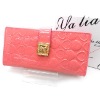 Korean popular peach heart elegant brand women wallets purses