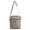 L1004C-4 Leather and nylon canvas sling bag
