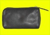 LARGE SOFT LAMBA LEATHER COIN PURSE ZIPPER POUCH BAG