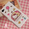 LEATHER CASE Skin Cover for iPHONE 4 4G 4th Hello kitty # 8191