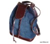 LEATHER SAILOR BAG WITH FINE FINISHES