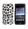 LEOPARD HARD LEATHER BACK CASE for APPLE IPHONE 4 4G