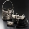 LJ zebra design handbags, wallets and pochettes set