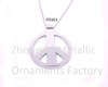 LPE0358 MOZC Polished Peace Symbol Pendant