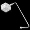 LUCKY DICE CRYSTAL SILVER HANDBAG PURSE FUN HANGER HOOK