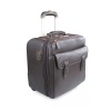 LY-3377-2 Genuine leather Trolley Luggage Bag design