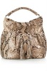 Lacing python shoulder bag