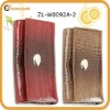 Ladies Fashion Patent Leather Crocodile Wallet