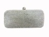 Ladies Hard Shell Evening Bag With Metal Chain