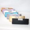 Ladies' black and white clutch bag