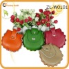 Ladies colorful leather coin purse key ring pendant