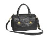 Ladies cute black synthetic leather fashion handbag