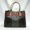 Ladies designer handbag made of leather