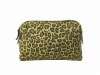 Ladies fashion Leopard Canvas beaut bag