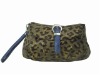 Ladies fashion Leopard Clutch bag