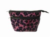 Ladies fashion Leopard Velvet Cosmetic bag